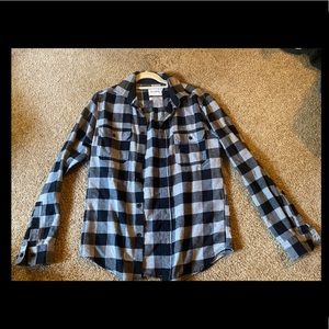 Black and white plaid flannel